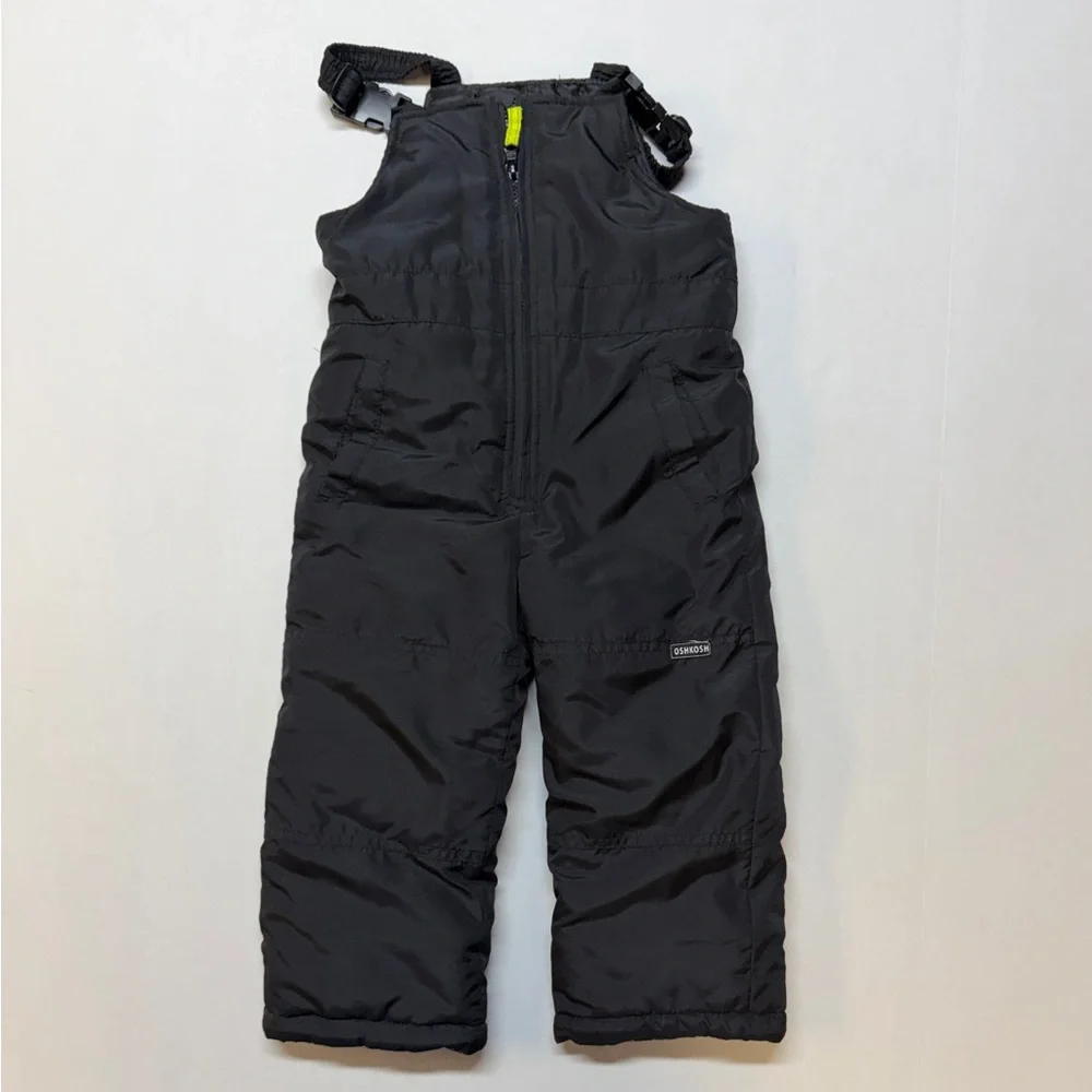 OshKosh B’gosh Black Kids Size 4T Snow Pants Overalls